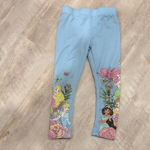 Disney Light Blue Princess Graphic Leggings